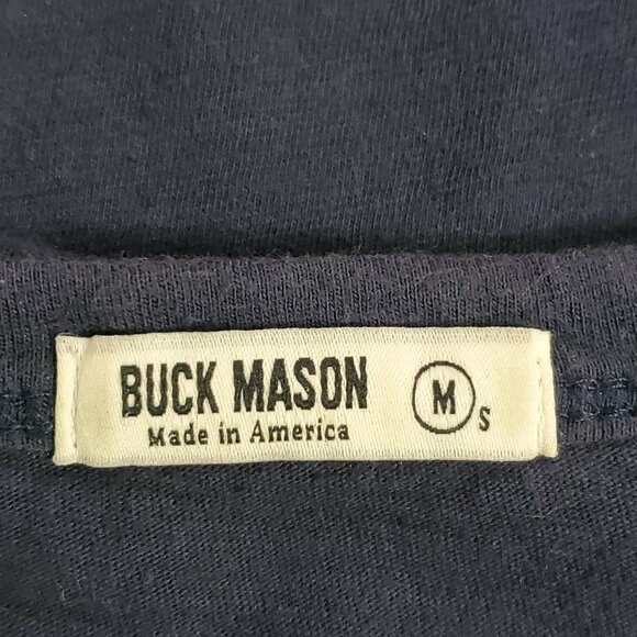 Buck Mason Mens Short Sleeve T Shirt Size M Blue Classic Everyday Minimalist - Picture 4 of 14